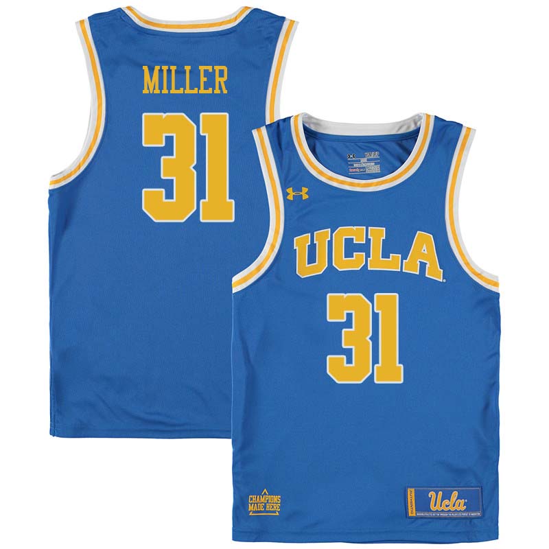 Men #31 Reggie Miller UCLA Bruins College Basketball Jerseys Sale-Blue